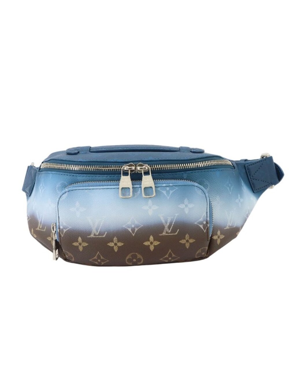 Louis Vuitton Monogram Pigment Rush Bum Bag Blue Leather